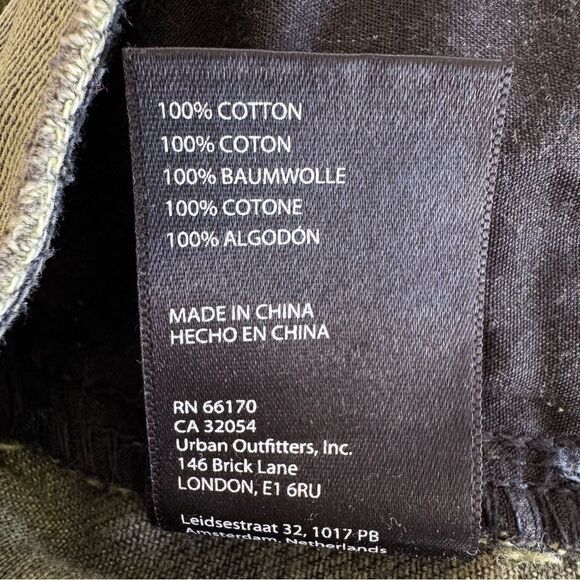 BDG Urban Outfitters Cowgirl Jeans Distressed Green Ripped Size 28 - Picture 8 of 8